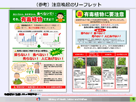 （参考）注意喚起のリーフレット